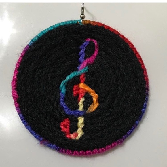 Music Lover Handmade HypnoEars Earrings - Picture 2 of 2